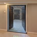 Trackless Fiber Gray Net Folding Mosquito Screen Door 200*280cm