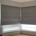 Customizable Woven Roman Shade Cordless Printed Blinds Windows Linen Shades
