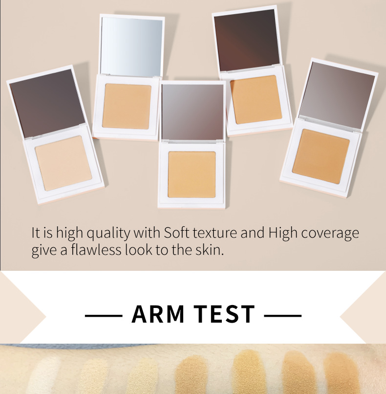OEM / ODM Wholesale Vegan Contour Makeup Press Powder Face HD Pigment Matte Foundation Powder