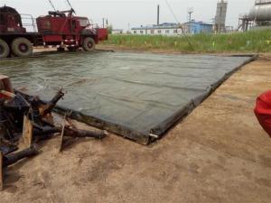 Wholesale Square Design Portable Spill Containment Berms Snap - Up Supported Black Color from china suppliers