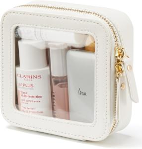 Wholesale Small Cosmetic Bag for Purse Mini Makeup Bag for School Cute Clear Make Up Pouch for Travel Tiny Leather White Make Up O from china suppliers