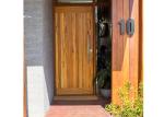 Home Frame Solid Wood Main Door , Carved Double Doors With Decorative Grilles