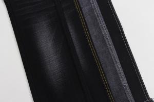 Wholesale 11.9 Oz Black And Black Backside Crosshatch Slub Denim Jeans Fabric from china suppliers