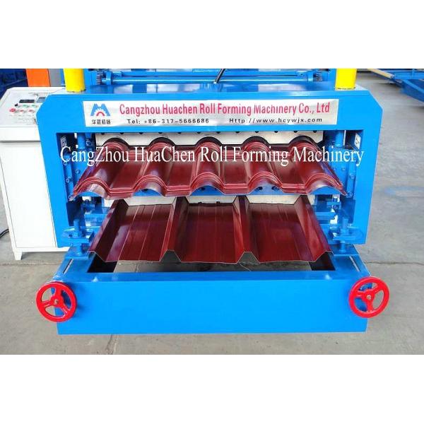 Aluminium Cold Roof Sheet Double Layer Roll Forming Machine 8-10 M/Min Working Speed