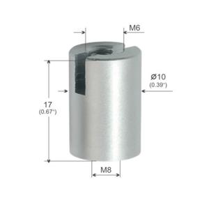 Wholesale M8 Ceiling Mounted Wire Hanging System Coupler Silver Surface Treatment YW86266 from china suppliers