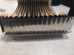 highly durability laminar bellow / hinged steel lamellas black and silver for