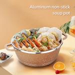 Hot Selling 6 Pieces Aluminum Soup Pot Set Double Bottom Kitchenware Ollas