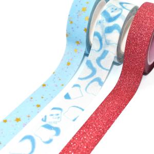 Wholesale Custom Printed Glitter Washi Tape Waterproof Washi Paper Tape from china suppliers