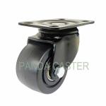 65mm Low Profile Heavy Duty Swivel Casters Top Plate Polypropylene Wheel