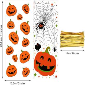 Wholesale Clear Cellophane CPP 3mils Halloween Treat Bags With Twist Ties from china suppliers
