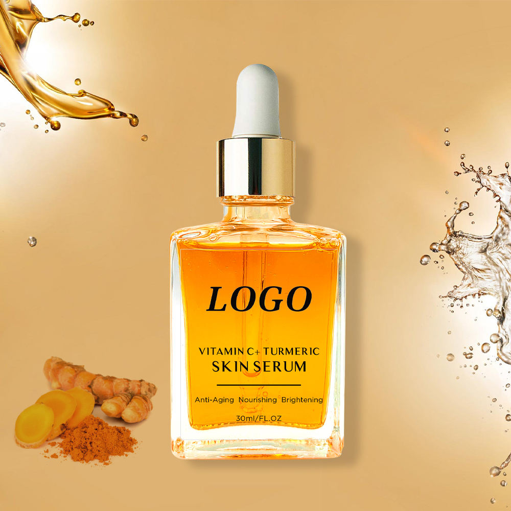 Organic Skin Revitalizer Moisturizing Face Turmeric Serum Ginger Extract Face Brightening Serum
