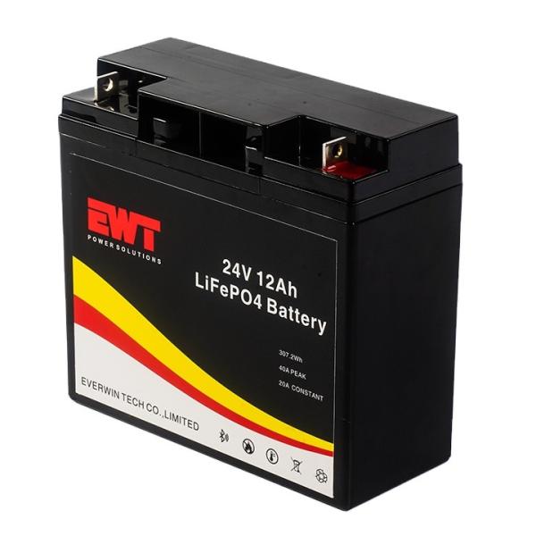 24V 12AH VRLA Lifepo4 Battery Deep Cycle Lithium Iron Phosphate Battery Max
