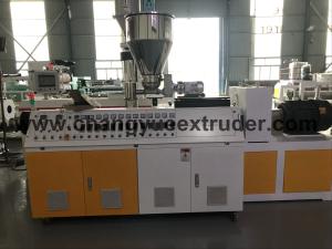 Wholesale Double Screws Extruder Plastic Profile Extrusion Machine for PVC WPC Raw Material from china suppliers