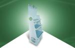 Customized Three Tier Corrugated Cardboard Displays Used In Beauty Care Products