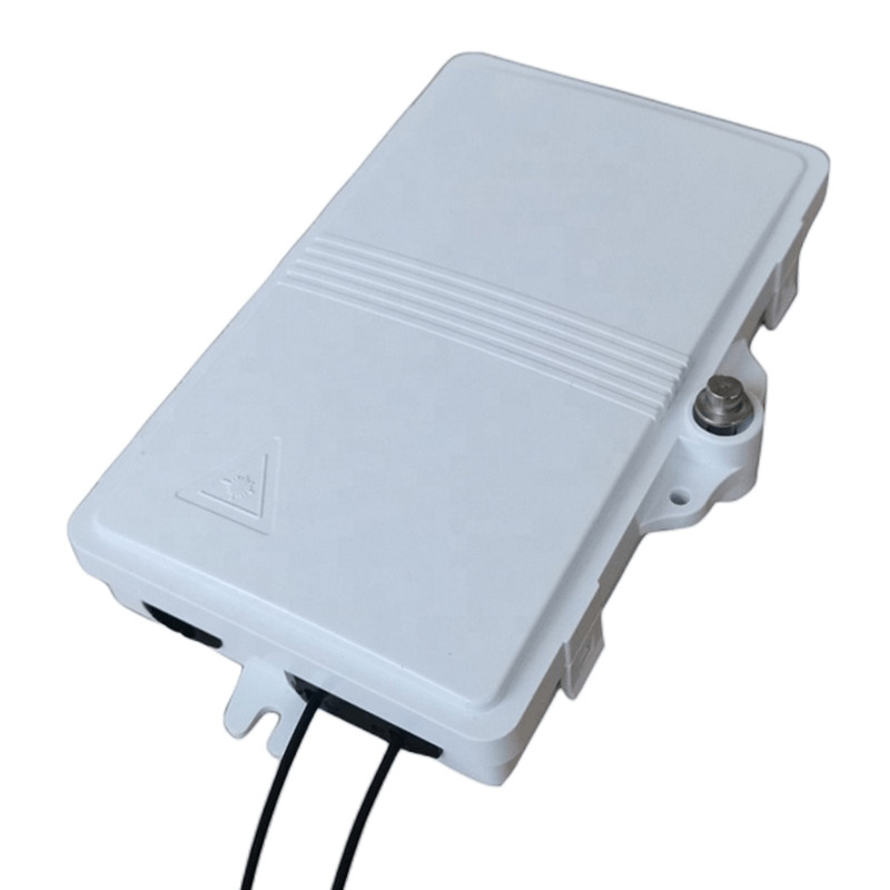 2Port Fiber Optic Terminal Box FTTH Outdoor/Indoor PC ABS Material Light Gray