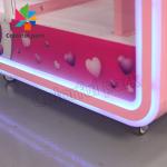 Glass Transparent Plush Dolls Crane Claw Machine Coin Operated Amusement Game