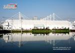40 x 90 M With Fire Retardant White PVC Fabric TFS Tents For Events Heat