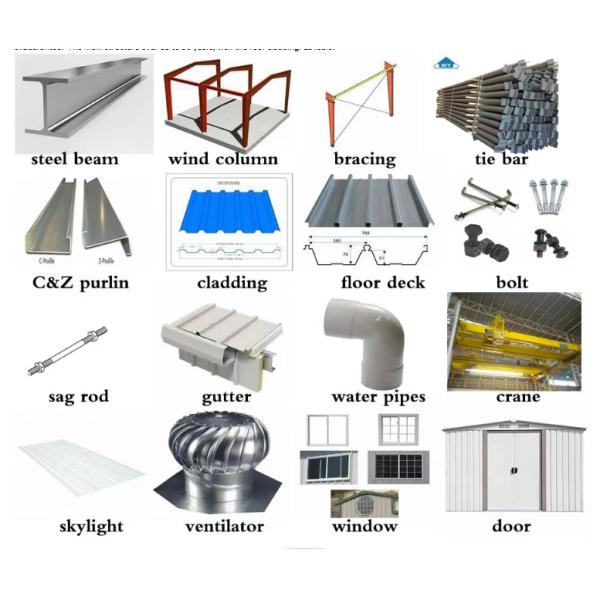 Corrosion Resistant Steel Panels Steel Structure Warehouse With Logistics Systems