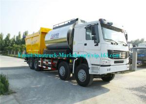 Wholesale ZZ3317N4667D1 Road Maintenance Machinery , Fiber Asphalt Chip Seal Chip Sealer Machine from china suppliers
