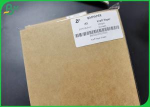 China Strong A3 A4 size 200gsm Food grade approved brown kraft liner paper board sheet on sale