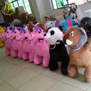 Wholesale Hansel hot selling walking game machine kids plush animals scooter for sale from china suppliers