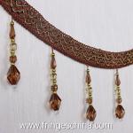 Handmade fashionable chain beads lace tassels fringes for curtain/sofa/pillow