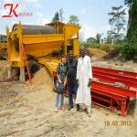 Big Scale Gold Trommel Washing Plant 400tph Gold Sluice Mining Machine