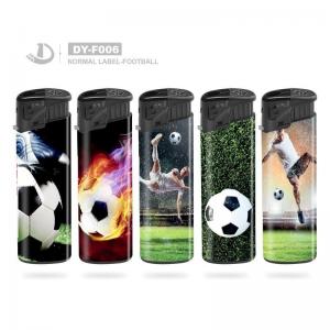China Dongyi Cool Sport Style Plastic Windproof Butane Lighter for Cigarette Smoking and OEM on sale