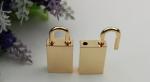 Handbag hardware accessories 3 color without keys decoration Padlcok for purse