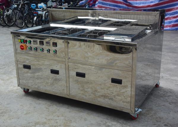 Quality Metal Screen Ultrasonic Cleaning Equipment Rinse Dry Consoles 80 KHZ 120 KHZ for sale