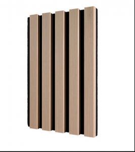 Wholesale Stylish 21mm Interior Wpc Wall Panel Wooden MDF Base Slat Acoustic With PET Core from china suppliers