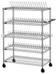 Customized ESD Storage Shelves, Industrial Wire Shelving System Resistance 10e6