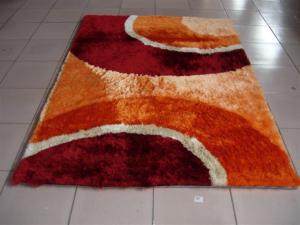 Wholesale Line Colorful Shining Polyester Silk Soft Shaggy Carpet Made In China Rug from china suppliers