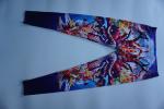 Sublimated Custom Printed Leggings For Women , Yoga Sports Womens Gym Leggings