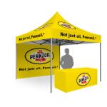 Custom Printed Trade Show Canopy Tent , 10x10 Display Tent Hexagon Aluminum Tube