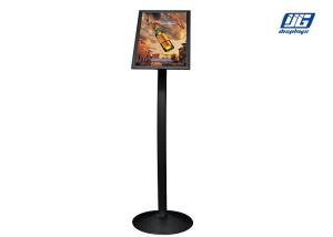 Wholesale A4 Graphic Size Poster Display Stands Adjustable Black Powder Coated from china suppliers