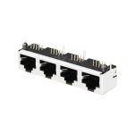 LPJE401DNL Tab Up Without LED 1X4 Port RJ45 Connectors Without Integrated