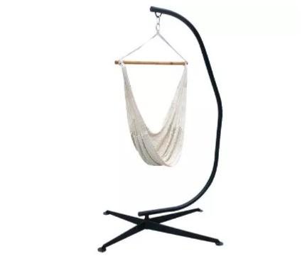 Swing Outdoor Hanging Hammock Chair with Foldable Stand and 260KGS Weight