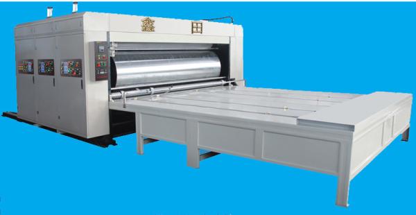 Big Diameter Roller Flexo Printing Slotting Machine / Carton Box Printing