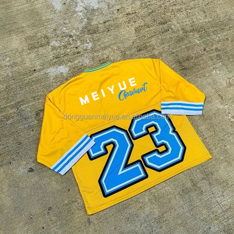 Custom Jersey Tshirt Print Logo Manufacturer Oversized Cropped Tee Top Football Mesh Soccer Jersey Manufacturer T-Shirt for Men