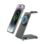 Fast Wireless Charging Aluminum Alloy Charger for iPhone Samsung Smartphones