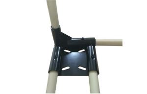 Wholesale Heavy Duty Pipe Rack Fittings for Connecting ABS Coated Pipe and Caster Wheel from china suppliers