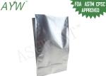 Food Packaging Resealable Foil Bags Aluminum Side Gusset With Bottom Load