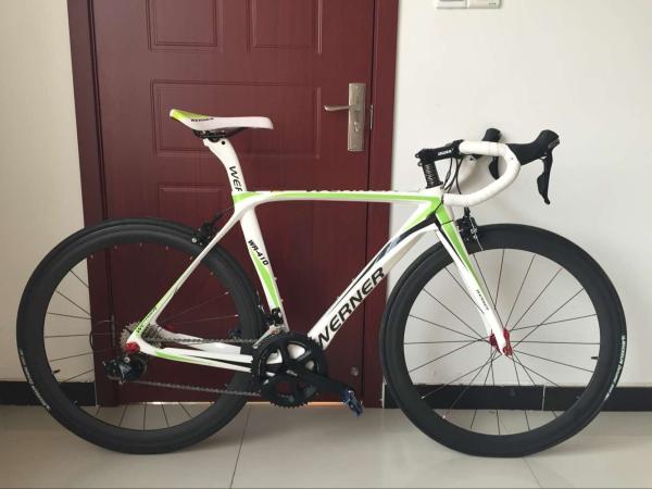 High quality white full carbon fiber 540mm frame 700c racing bicycle/bicicle