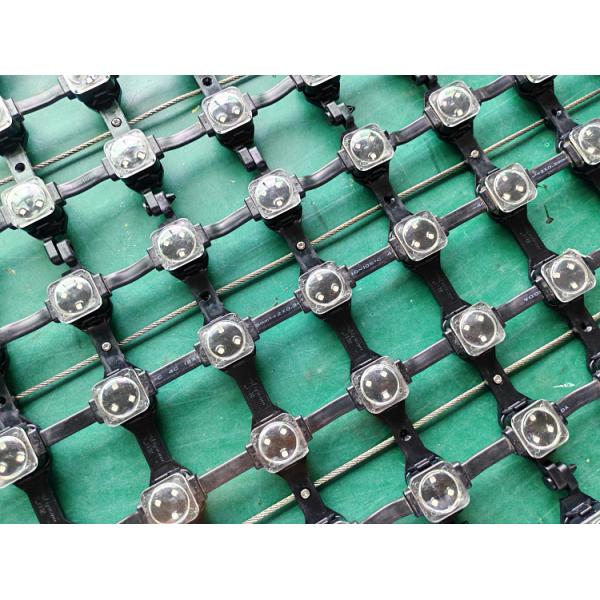 P125 High Brightness LED Curtain Mesh RGB Waterproof for Building Facade Advertising Soft LED Display