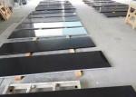 Pure Black Quartz Kitchen Countertops , Artificial Quartz Stone Tiles 3/4 Inch