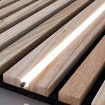 PVC Veneer MDF PET Wooden Grille Acoustic Wall Panel With Lights Various Options