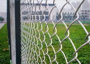 China 8 Ft Chain Link Fence Black Metal Chain Link Fencing PVC Coated on sale