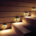 0.4W 600mAh Solar Fence LED Lights Decorative 26LM Outdoor