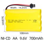 500 Times Lithium RC Batteries 9.6V For LED Light Electric Scooter 700mAh